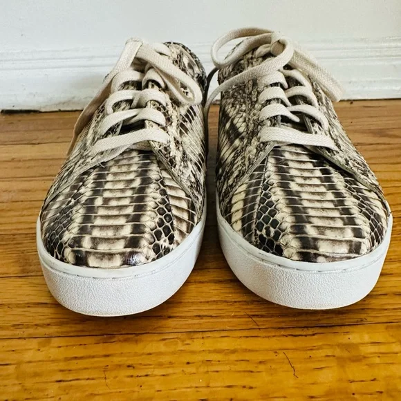 Michael Kors Snake Print Sneakers - Black and Cream - Picture 9 of 10